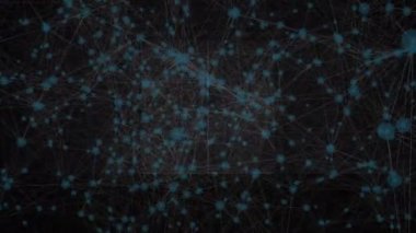 Kapılar ve gökyüzü üzerindeki bağlantıların animasyonu. küresel ağ, bağlantılar, iletişim ve teknoloji konsepti dijital olarak oluşturulmuş video.