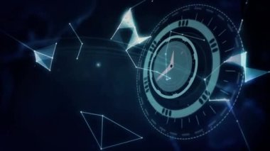 Dünya çapında tarama ve beyaz kadının elinin üzerindeki bağlantıların animasyonu. küresel bağlantılar ve veri işleme konsepti dijital olarak oluşturulmuş video.