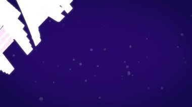 Mavi arkaplandaki teşekkür mesajının ve noktaların animasyonu. Sosyal medya ve iletişim arayüzü kavramı dijital olarak oluşturulmuş video.