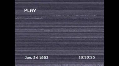 Bulanık arka planda parazitlenme. küresel iş ve dijital arayüz kavramı dijital olarak oluşturulmuş video.