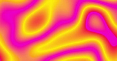 Hareket eden, el sallayan kırmızı, pembe ve sarı renklerin animasyonu. renk, hareket ve dijital arayüz videosu dijital olarak oluşturuldu.