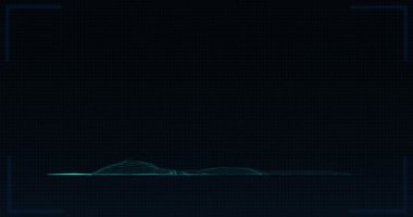 Siyah arka planda bilimsel veri işleme animasyonu. Bilim, astronomi, fizik, tasarım ve teknoloji konsepti dijital olarak oluşturulmuş video.