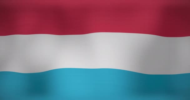 Κινούμενο Σχέδιο Κυματίσματος Σημαίας Των Κάτω Χωρών Σημαίες Εθνικά Σύμβολα — Αρχείο Βίντεο