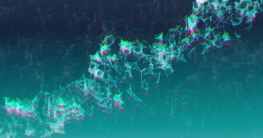 Çevreci ve bağlantıları olan DNA 'nın animasyonu. Bilim, bağlantılar ve teknoloji konsepti dijital olarak oluşturulmuş video.