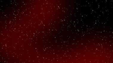 Fotokopi alanı ile kırmızı ve siyah arkaplan üzerine yağan kar. Noel şenliği ve kutlama konsepti