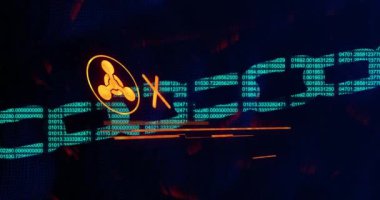 Kırmızı alarm metninin canlandırması ve zincir üzerindeki sembol. Ukrayna krizi ve uluslararası politika kavramı dijital olarak oluşturuldu.