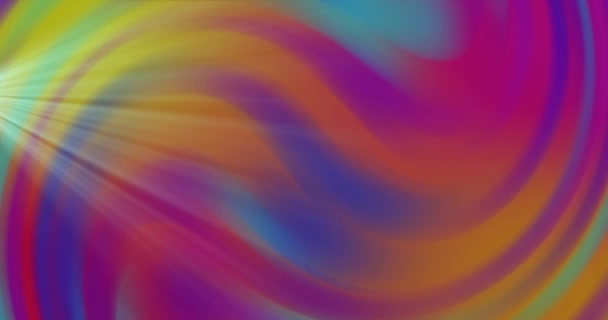 Animación Rayos Sobre Fondo Multicolor Cambiante Color Movimiento Tecnología Interfaz — Vídeos de Stock