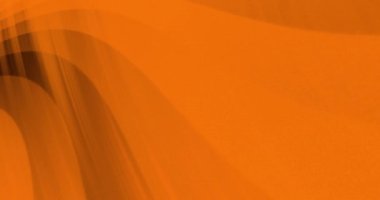 Siyah zemin üzerinde turuncu çizgiler ve dalgaların animasyonu. gölge, desen ve renk konsepti dijital olarak oluşturulmuş video.