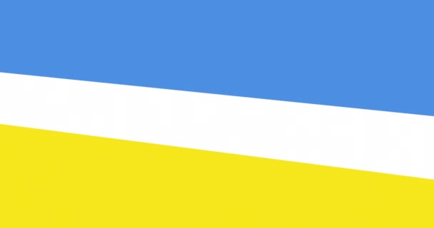 Анімація Сердець Сердець Формують Землю Над Прапором Украіни Криза Укранами — стокове відео
