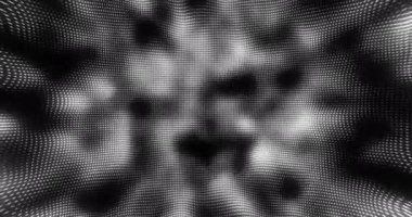 Siyah arkaplandaki gri dalgaların animasyonu. arkaplan, temalar ve şablon kavramı dijital olarak oluşturulmuş video.