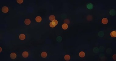 Ulusal kanser gününün animasyonu siyah arka planda ışıklarla birlikte. Kanser Farkındalığı ve Dünya Kanser Günü konsepti dijital olarak üretilen video.