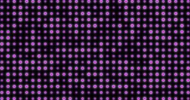 Animation of changing violet dots on black background. colour, pattern and movement concept digitally generated video.