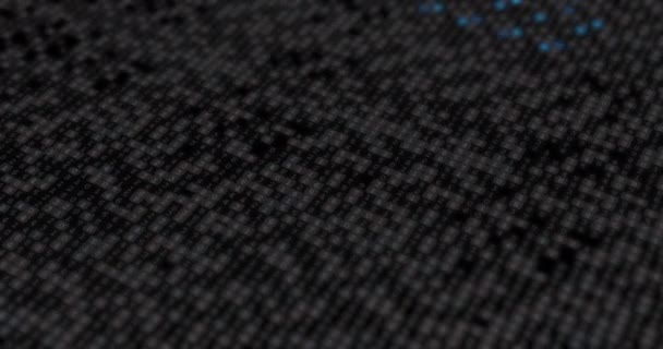 Animation Texture Moving Black Grey Blue Dots Shape Pattern Backgrounds — Vídeos de Stock