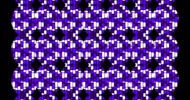 Çemberler ve menekşe tonlarında dikdörtgenler ile soyut arkaplan animasyonu. renk, model ve hareket konsepti dijital olarak oluşturulmuş video.