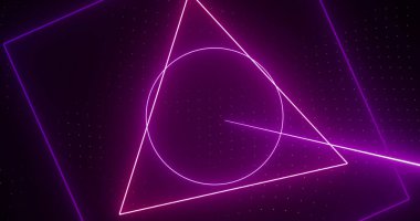 Mor buz hokeyi sahası ve veri işleme görüntüsü. spor ve veri işleme kavramı dijital olarak oluşturulmuş görüntü.