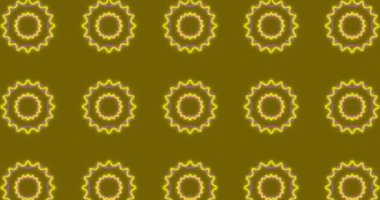 Kırmızı arkaplanda hareket eden şekillerin animasyonu. Retro gelecek ve dijital arayüz konsepti dijital olarak oluşturulmuş video.