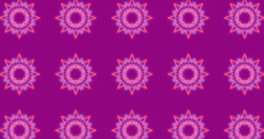 Pembe arka planda hareket eden şekillerin animasyonu. Retro gelecek ve dijital arayüz konsepti dijital olarak oluşturulmuş video.