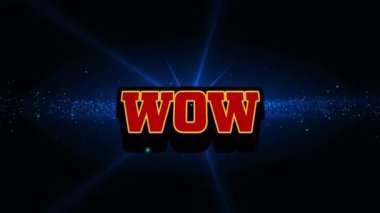 Vay canına metnin animasyonu ve siyah arkaplandaki lekeler. Sosyal medya ve iletişim arayüzü kavramı dijital olarak oluşturulmuş video.