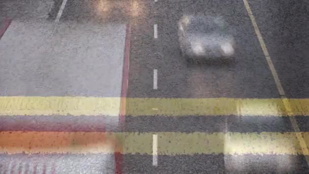 公路交通对时间的影响 导航和技术概念数字生成的视频 — 图库视频影像