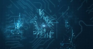 Devre bağlantı evinin dijital olarak oluşturulmuş kavramsal görüntüsü