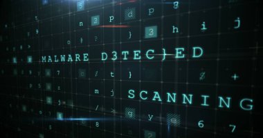 Çevrimiçi dolandırıcılık için dijital uyarı işaretinin kavramsal görüntüsü