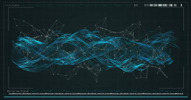 Dijital olarak dna yapısı siyah arka plan karşı oluşturulan