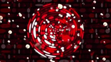 Siyah arkaplanda hareket eden şekillerin animasyonu. soyut arkaplan ve dijital arayüz kavramı dijital olarak oluşturulmuş video.