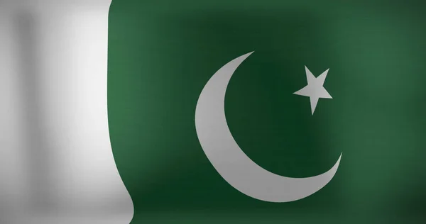 Afbeelding Van Wapperende Vlag Van Pakistan Patriottisme Vlag Van Het — Stockfoto