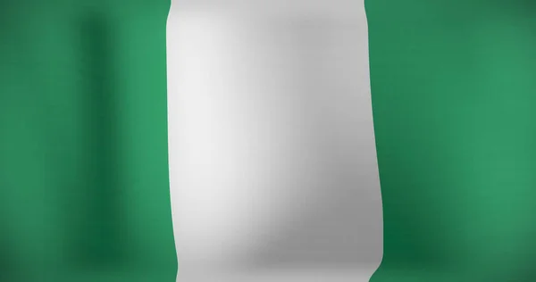 Bild Des Fahnenschwenkens Von Nigeria Patriotismus Und Flagge Der Welt — Stockfoto