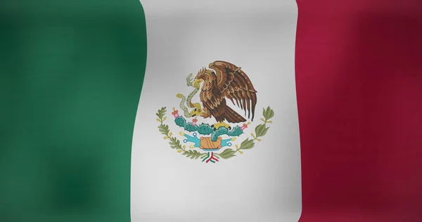 Εικόνα Του Κυματίσματος Της Σημαίας Του Μεξικού Σημαίες Εθνικά Σύμβολα — Φωτογραφία Αρχείου