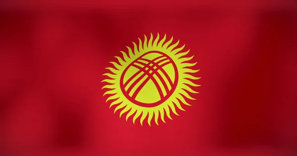 Bild Des Fahnenschwenkens Von Kyrgyzstan Patriotismus Und Flagge Der Welt — Stockfoto