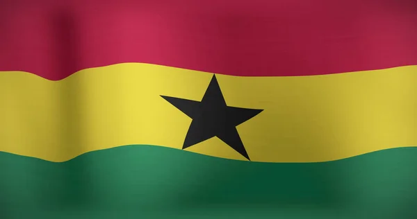 Imagen Ondear Bandera Ghana Banderas Símbolos Nacionales Concepto Patriotismo Imagen —  Fotos de Stock