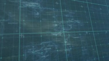 Karanlık arka planda veri işleme animasyonu. küresel veri işleme ve bağlantılar konsepti dijital olarak oluşturulmuş video.