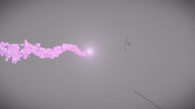 Gri arkaplan üzerinde matematiksel formüllerin animasyonu. öğrenme ve matematik eğitim kavramı dijital olarak oluşturulmuş video.