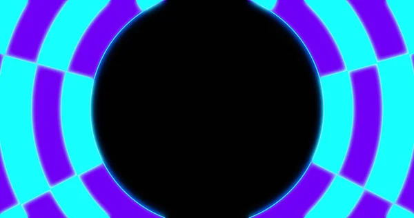 Afbeelding Van Paars Blauw Neon Patroon Bewegend Hypnotiserende Beweging Naadloze — Stockfoto