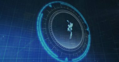 Japon Yen sembolünün görüntüsü verileri işlemek için güvenli kilidin üzerinde dönüyor. küresel finans ve iş güvenliği kavramı dijital olarak oluşturulmuş görüntü.