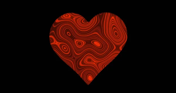 Image of changing red background over heart shapes hole in black surface. shape, colour, movement, emotions and love concept digitally generated image.