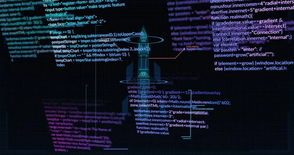 Image of data processing over black background. ukraine crisis and international politics concept digitally generated image.