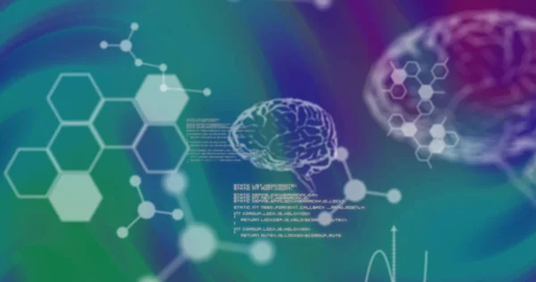 Beeld Van Wetenschappelijke Gegevens Multicolour Veranderende Achtergrond Wetenschap Technologie Digitaal — Stockfoto