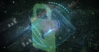 Güvenlik kilidi ve donanma arkaplanındaki veri işleme görüntüleri. küresel iletişim ve veri güvenliği konsepti dijital olarak oluşturulmuş görüntü.