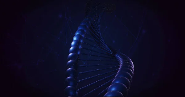 Зображення Макросу Синього Дннського Прядіння Концепція Науки Досліджень Цифровому Згенерованому — стокове фото