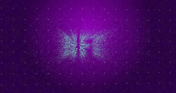 Изображение Nft Поверх Фиолетового Фона Точками Цифровые Ресурсы Сетевая Технологическая — стоковое фото