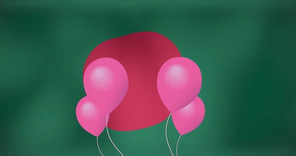 Gambar Balon Atas Bendera Bangladesh Tanda Simbol Nasional Dan Konsep — Stok Foto