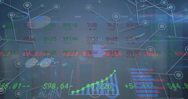 Образ Фондового Рынка Над Обработкой Финансовых Данных Глобальный Бизнес Технологии — стоковое фото