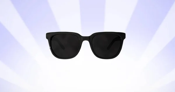Menekşe Çizgili Arka Planda Gözlük Resmi Görüntü Gözlükler Güneş Gözlüğü — Stok fotoğraf
