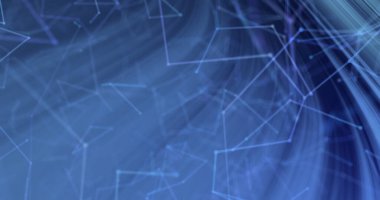 Mavi arkaplanda çizgileri olan takımyıldızlarının resmi. gölge, desen ve renk konsepti dijital olarak oluşturulmuş görüntü.