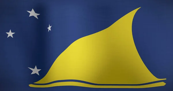 Imagem Bandeira Nacional Tokelau Acenando Conceito Patriotismo Política Celebração Imagem — Fotografia de Stock