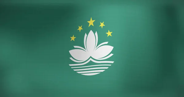 Imagem Bandeira Nacional Macau Acenando Conceito Patriotismo Política Celebração Imagem — Fotografia de Stock