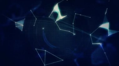 Dünya üzerindeki bağlantı ağının animasyonu. küresel bağlantılar, teknoloji ve dijital arayüz konsepti dijital olarak oluşturulmuş video.
