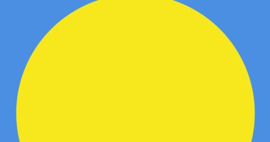 Mavi ve sarı daireler yerine Ukrayna metnini destekleyen görüntü. Ukrayna krizi ve uluslararası politika kavramı dijital olarak oluşturuldu.